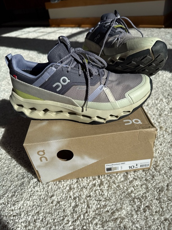 On Clouds Shoes - On Cloudhorizon WP Women's Size 10 Midnight/Glacier Running Shoes